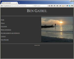 Ben Gatrel - Personnel Website